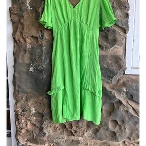NEW GAYA women's topack dress in lime